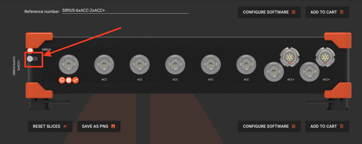 analog output on a slice